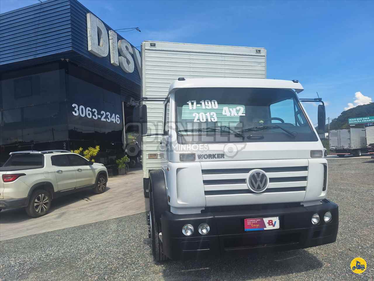 CAMINHAO VOLKSWAGEN VW 17190 Baú Furgão Toco 4x2 Disville Caminhões ARAQUARI SANTA CATARINA SC